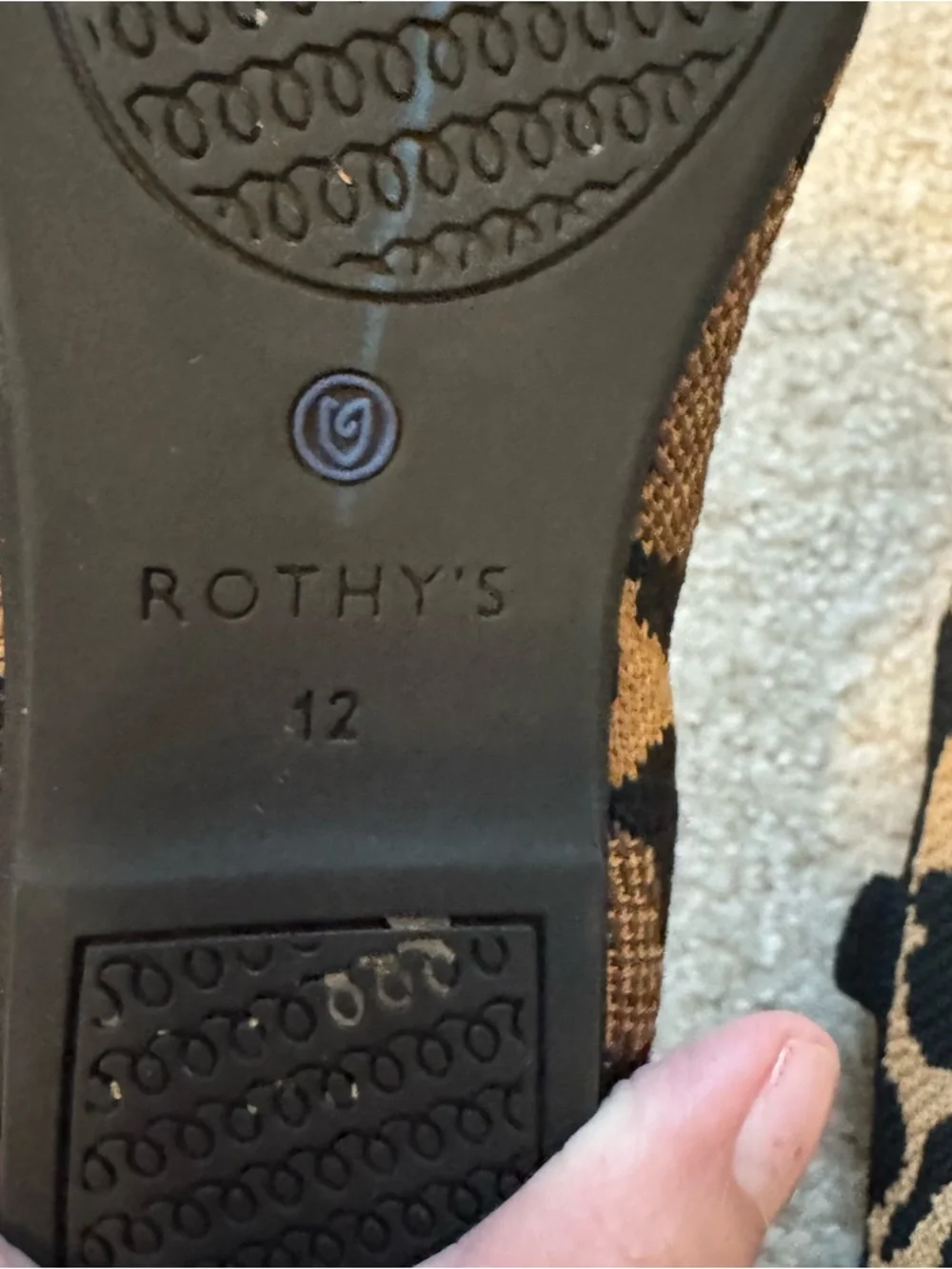 Rothy's Kids‎ Mary Jane Shoes - Black and Brown Leopard Print